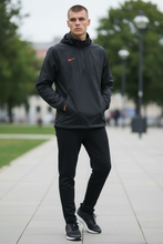 Load image into Gallery viewer, NWT Nike Performance 1/4 Zip Football Jacket, DV6754-013. BLACK/RED Small
