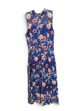 Load image into Gallery viewer, NWOT Lulus In My Dreams Blue Floral Print Midi Dress M