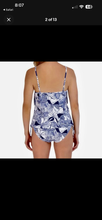 Load image into Gallery viewer, NWT Stella Parker Blue & White 3 Tiered Tankini $99 Retail Medium