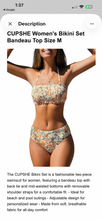Load image into Gallery viewer, NWT CUPSHE Women's Floral Smocked Bandeau Bikini Set L