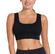 Load image into Gallery viewer, NWT Women’s PUMA 2PK Seamless Sport Bra Size XL
360 Stretch Drycell Grey/Black