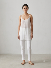Load image into Gallery viewer, NWT Exquisite Free People V-Neck Mini Cami Tunic Off white S