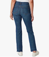 Load image into Gallery viewer, NWT Gloria Vanderbilt Slim Straight Distressed jeans(Destin w/Whiskers)Navy 4R