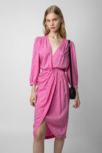Load image into Gallery viewer, NWT Zadig & Voltaire Renew Jac Leo Silk Dress Tulipe XS