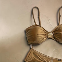 Load image into Gallery viewer, NWT Andrea’s Deals Eye opening Women's Earthy Yell Bikini Set. Size S