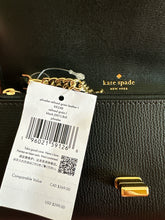 Load image into Gallery viewer, NWT Kate Spade Phoebe Turnlock Mini Crossbody Black/Gold