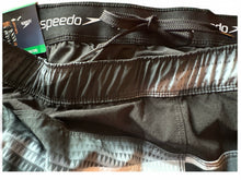 Load image into Gallery viewer, NWT Speedo Tech Volley Swim Shorts, Dark Gray Size XL 36/38 UPF 50+ Liner