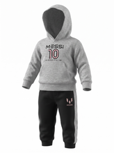 Load image into Gallery viewer, NWT Boys Lionel Messi 2-Piece Fleece Hoodie & Jogger Set Heather Grey(12 Months)