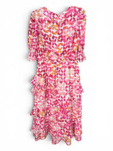 Load image into Gallery viewer, NWT Tyler Boe Maxine Silk Tiered Ruffle Midi Dress 6