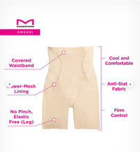 Load image into Gallery viewer, NWT Maidenform High-Waist Thigh Slimmer Cool Comfort Firm Black XL