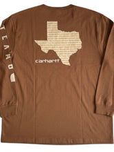 Load image into Gallery viewer, NWT Carhartt Men's Loose Fit Heavyweight Long-Sleeve Texas Graphic T-Shirt 2XL
