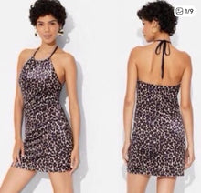Load image into Gallery viewer, NWT Wild Fable Leopard Print Halter Mini Dress XL