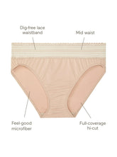 Load image into Gallery viewer, New Warners Blissful Benefits Dig-Free Comfort Waistband/Lace 3 Pk 3XL