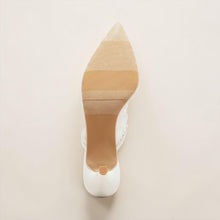 Load image into Gallery viewer, NWT A New Day Women's Delilah Floral Embroidered Mule
Heels Off White 7.5