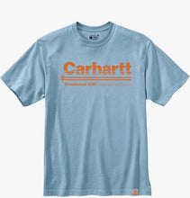 Load image into Gallery viewer, NWT Carhartt Relaxed Fit Graphic Tee TK5754-M Light Blue XL