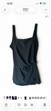 Load image into Gallery viewer, NWT Beyond Control Square Neck Swim Dress Black M