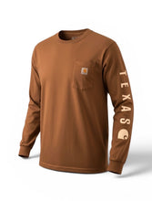 Load image into Gallery viewer, NWT Carhartt Men's Loose Fit Heavyweight Long-Sleeve Texas Graphic T-Shirt 2XL