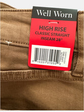 Load image into Gallery viewer, NWT Well Worn Women's High Rise Classic Straight Leg Jeans Nutshell 8/29