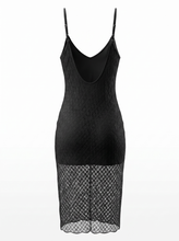 Load image into Gallery viewer, NWT Wild Fable Women's Bow Lace Midi Dress in Black L