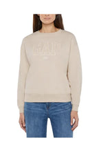 Load image into Gallery viewer, NWT Gap Women's Logo Crewneck Sweatshirt Cream Large