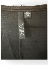 Load image into Gallery viewer, NWT MICHAEL KORS Sequined Jersey Oversized T-Shirt Bk/Gold 3X