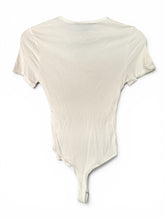 Load image into Gallery viewer, NWT Lulus Kinship Ivory Ribbed Bodysuit M
