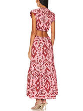 Load image into Gallery viewer, NWT Steve Madden Got Your Batik Dress Burnt Umber White Pink Small