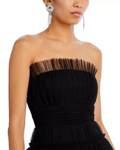 Load image into Gallery viewer, NWT Crystal Sky Classic Strapless Black Tulle Cocktail Dress S