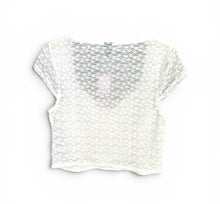 Load image into Gallery viewer, NWT Wild Fable Women’s White Short Sleeve Lace Bustier Top Y2k Large