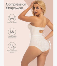 Load image into Gallery viewer, NWT Slimers Strapless Shapewear Seamless Bodysuit - Removable Straps Beige XL