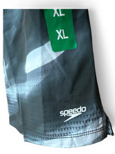 Load image into Gallery viewer, NWT Speedo Tech Volley Swim Shorts, Dark Gray Size XL 36/38 UPF 50+ Liner