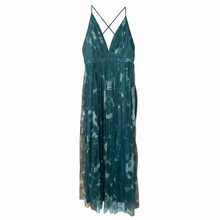 Load image into Gallery viewer, NWOT Lulus Elegant Moment Emerald Green Tie-Dye Backless Maxi Dress L