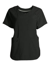 Load image into Gallery viewer, NWT ClimateRight by Cuddl Duds Women's V-Neck Scrub Top Black M