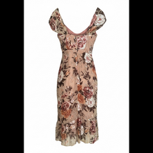 Load image into Gallery viewer, NWOT Lulus Composed Beauty Blush Pink Burnout Velvet Floral Midi Dress M