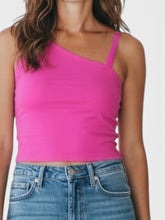 Load image into Gallery viewer, NWT All in Motion Women's Everyday Soft Cropped Tank Top Dark Violet L(10-12)