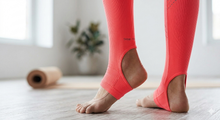 Load image into Gallery viewer, NWOT FP Movement "Think Free" Seamless Stirrup Leggings Vibrant Neon Red XS