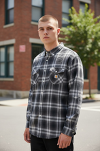 Load image into Gallery viewer, NWT Carhartt Rugged Flex Relaxed Fit Flannel Long-Sleeve Plaid Shirt Blue 3XL