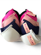 Load image into Gallery viewer, NWT Pink Lover 5 Pack Bras: Lt. Blue, Navy, Lt. Pink, Hot Pink, Black 36C