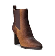 Load image into Gallery viewer, NWT Lauren Ralph Lauren Women's Mylah Ombré Haircalf Bootie Ankle Boot Brown 9B