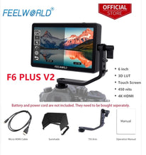Load image into Gallery viewer, FEELWORLD F5 Pro 5.5" 4K On-Camera Touchscreen Monitor.