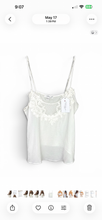 Load image into Gallery viewer, NWT In Bloom by Jonquil Satin Cami White M