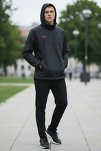 Load image into Gallery viewer, NWT Nike Performance 1/4 Zip Football Jacket, DV6754-013. BLACK/RED Small