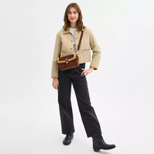 Load image into Gallery viewer, Coach Hadley Shoulder Bag Gold/Vintage Brown Multi