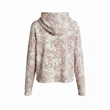 Load image into Gallery viewer, NWT Champion Hacci Crop Sleep Pink Leopard Animal Print Pullover Hoodie L