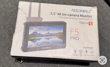 Load image into Gallery viewer, FEELWORLD F5 Pro 5.5" 4K On-Camera Touchscreen Monitor.