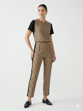 Load image into Gallery viewer, NWT Beymen Club 2-Piece Matching Set Geometric Print Blouse & Tuxedo Trousers S