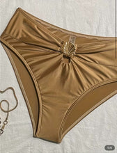 Load image into Gallery viewer, NWT Andrea’s Deals Eye opening Women's Earthy Yell Bikini Set. Size S