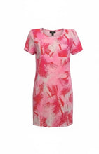 Load image into Gallery viewer, NWT Stella Parker Collection Short Sleeves Shift Dress Hot Pink Multi XL