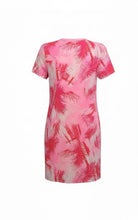 Load image into Gallery viewer, NWT Stella Parker Collection Short Sleeves Shift Dress Hot Pink Multi XL