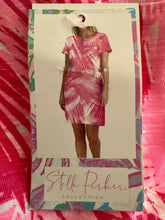 Load image into Gallery viewer, NWT Stella Parker Collection Short Sleeves Shift Dress Hot Pink Multi XL